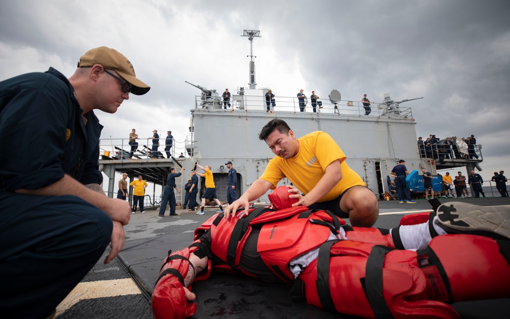 Emory S. Land (AS 39) conducts OC qualification course