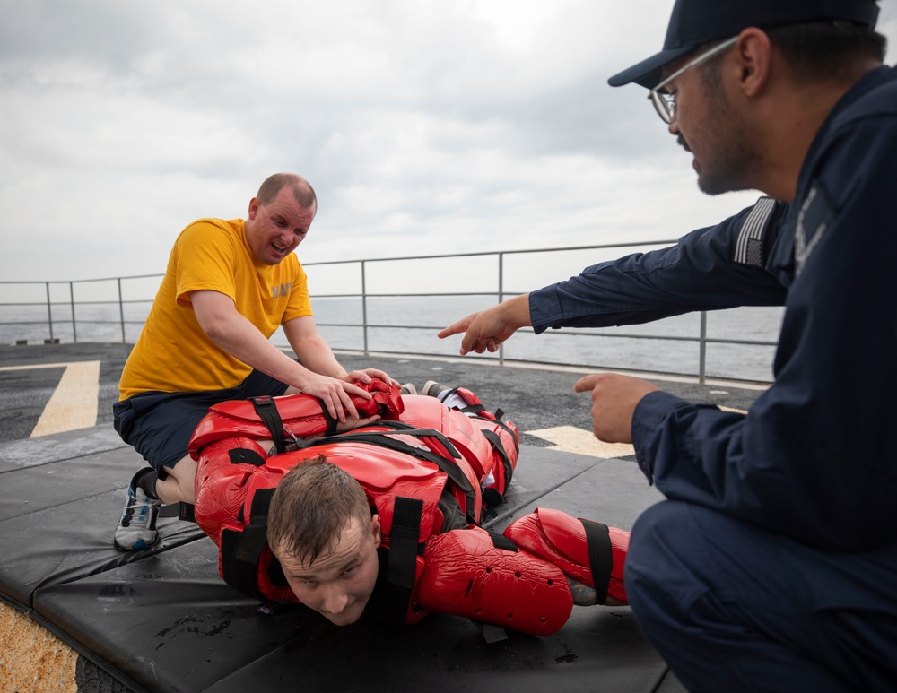 Emory S. Land (AS 39) conducts OC qualification course