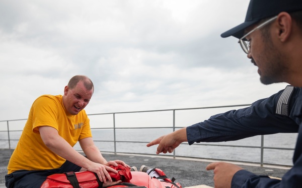 Emory S. Land (AS 39) conducts OC qualification course