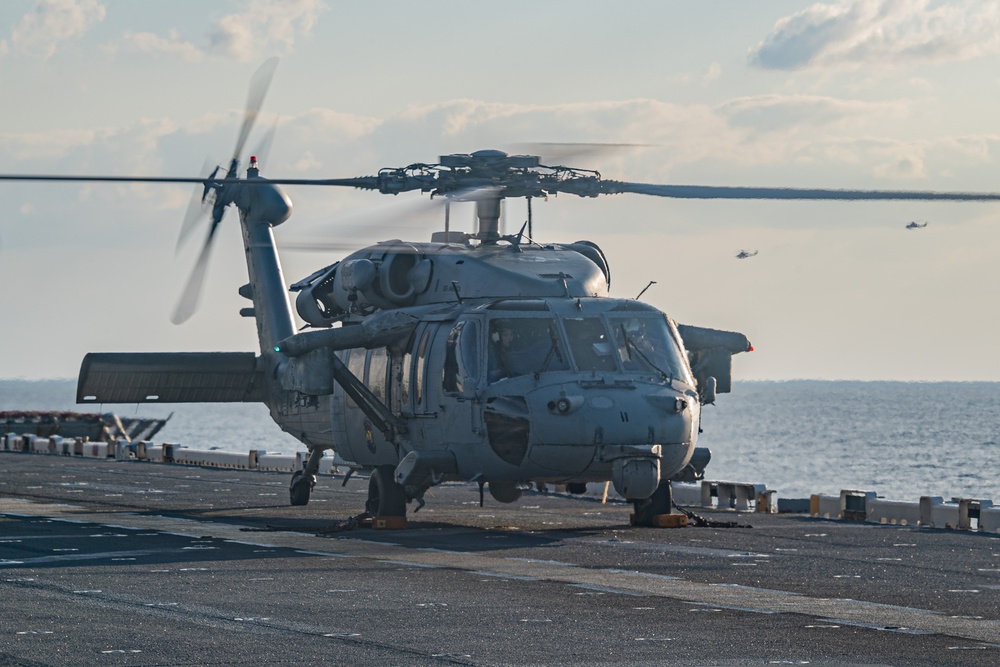 USS America (LHA 6) Conducts Flight Operations