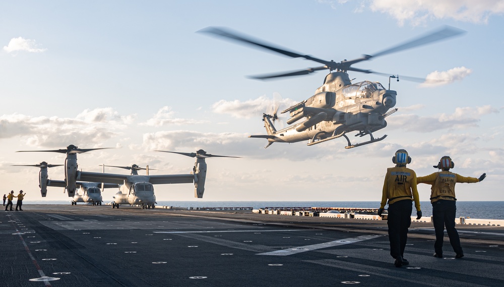 USS America (LHA 6) Conducts Flight Operations