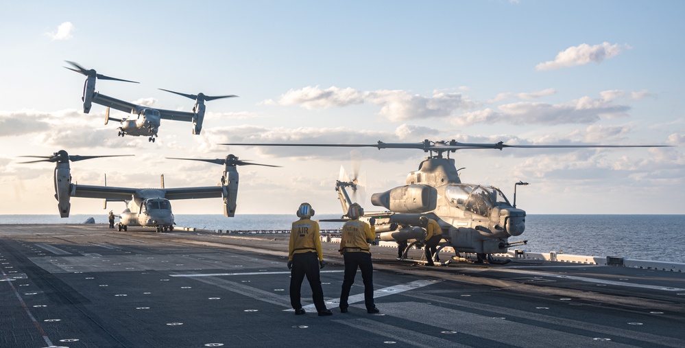 USS America (LHA 6) Conducts Flight Operations