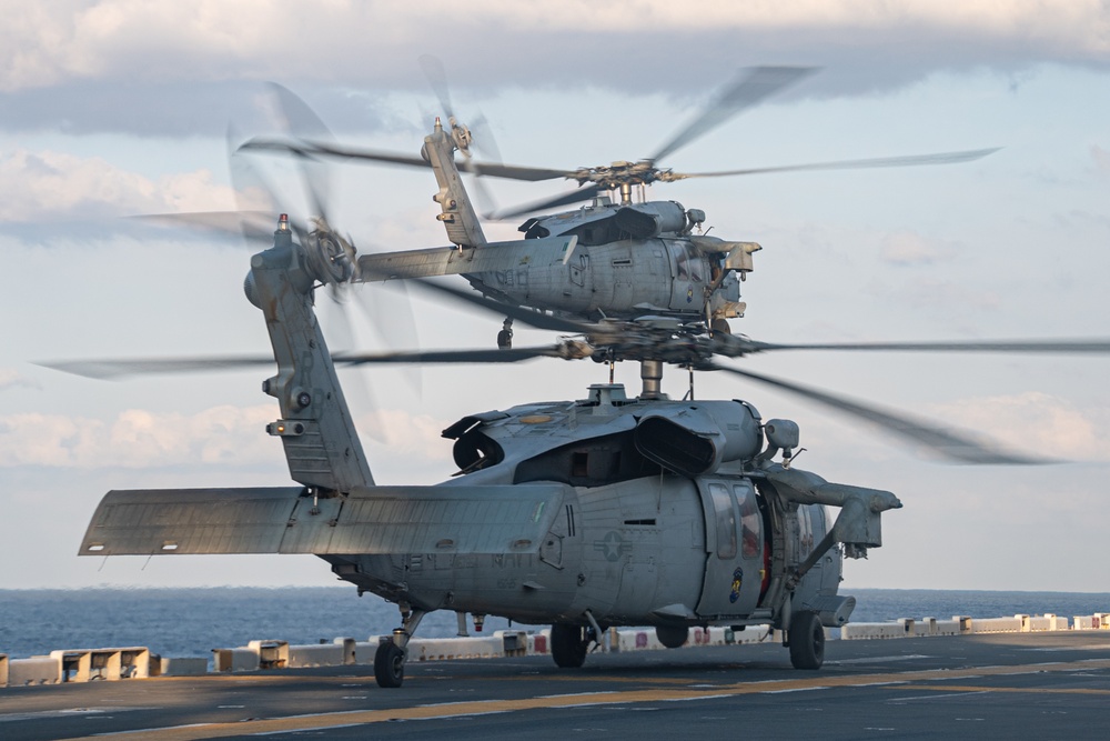 USS America (LHA 6) Conducts Flight Operations