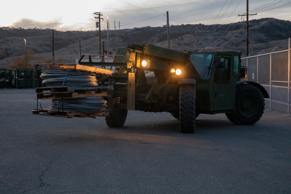 U.S. Marines prepare to assist CBP with border security mission