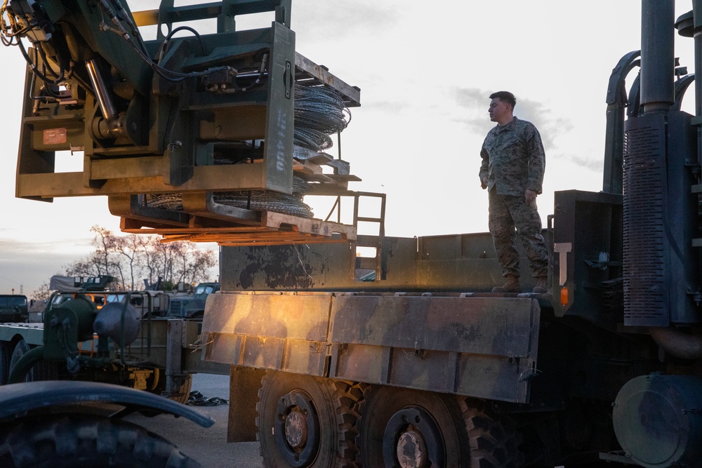 U.S. Marines prepare to assist CBP with border security mission