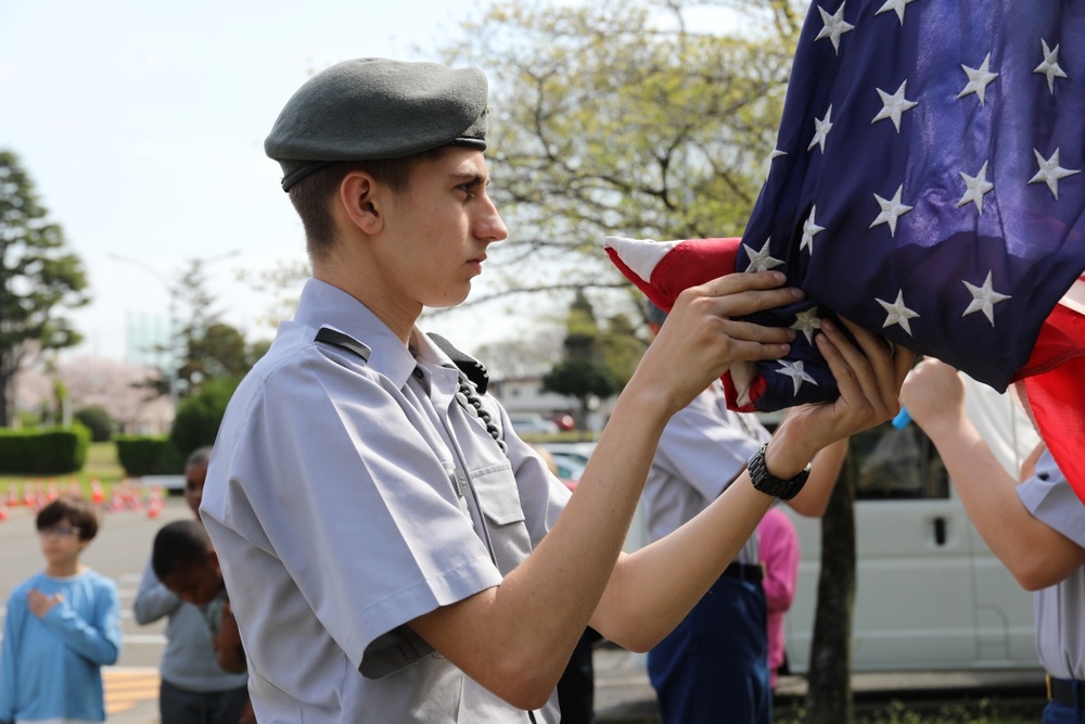 JROTC cadets instill values of leadership, respect in elementary students through service project