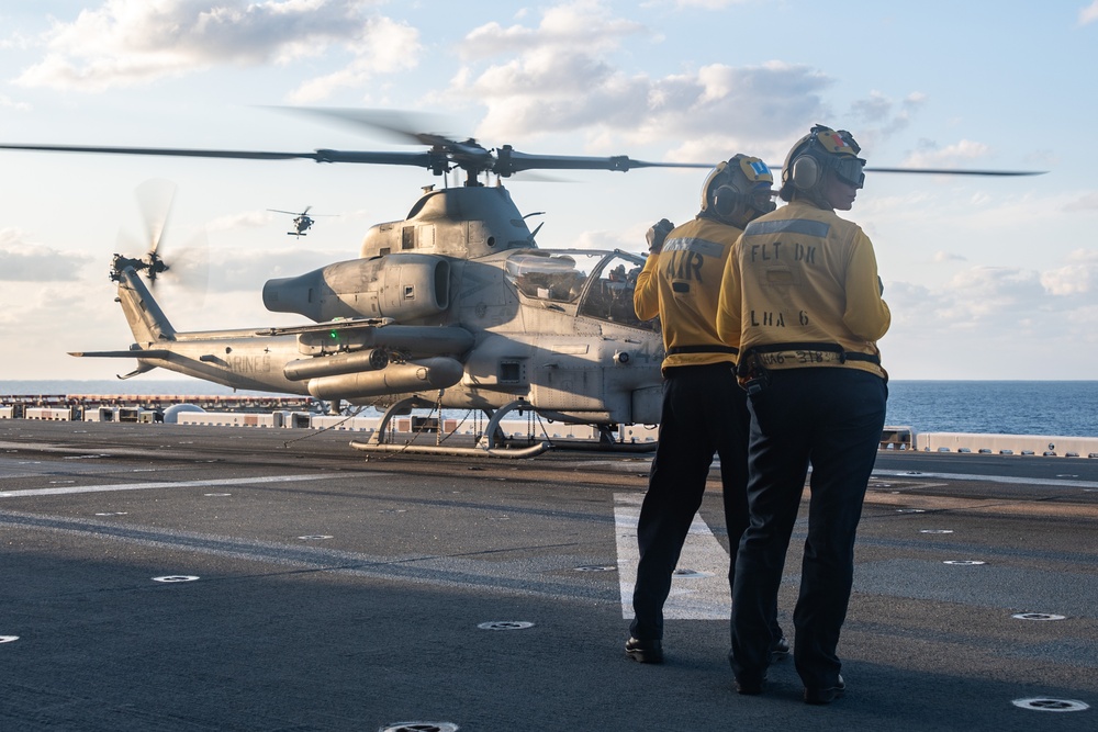 USS America (LHA 6) Conducts Flight Operations