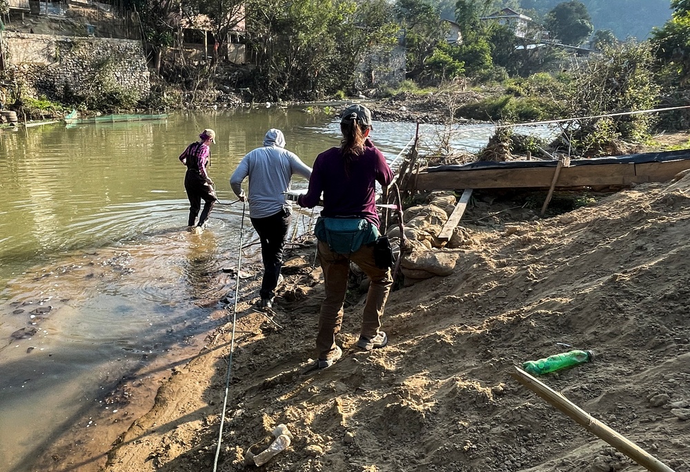 DPAA Personnel Set Up Recovery Site in Laos