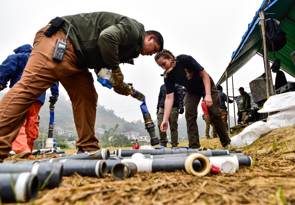 DPAA Personnel Set Up Recovery Site in Laos