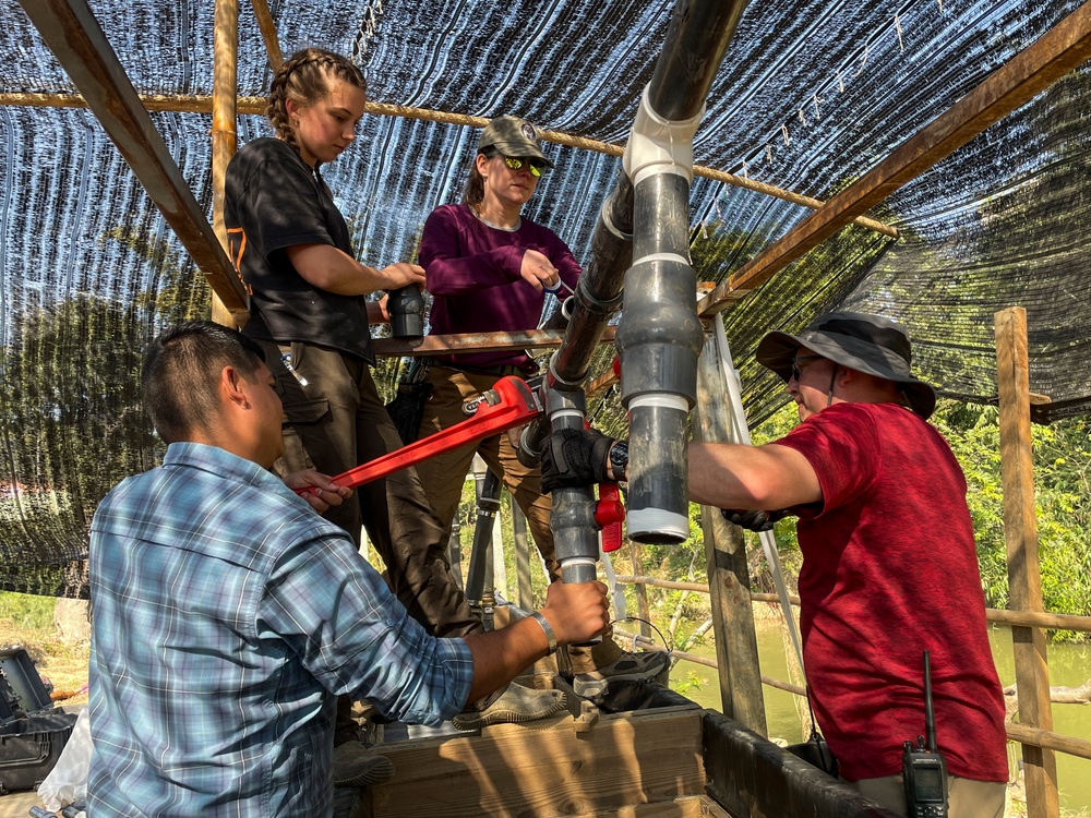 DPAA Personnel Set-Up Recovery Site in Laos