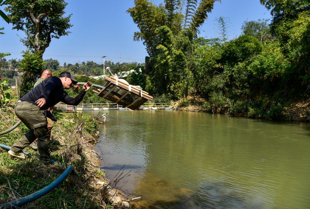 DPAA Personnel Set Up Recovery Site in Laos