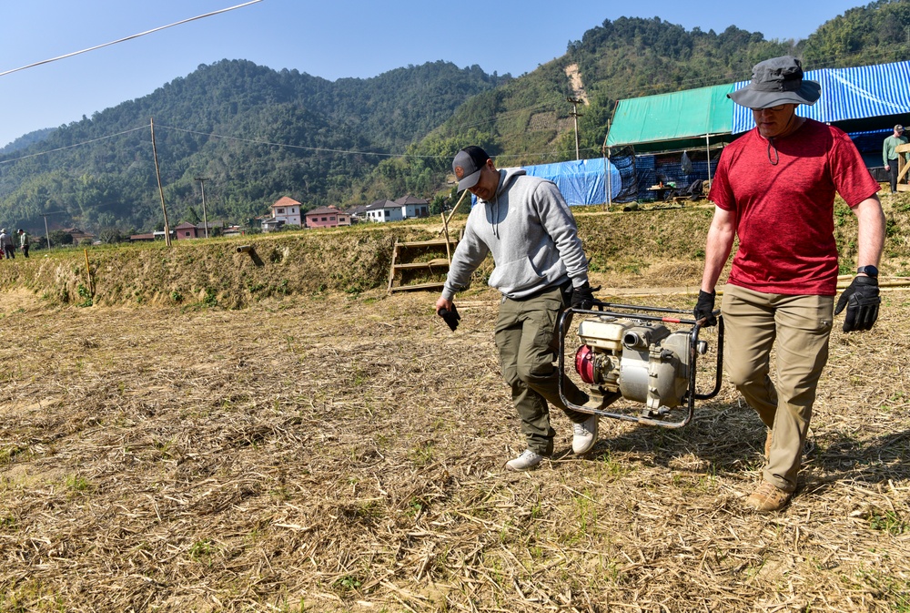 DPAA Personnel Set Up Recovery Site in Laos