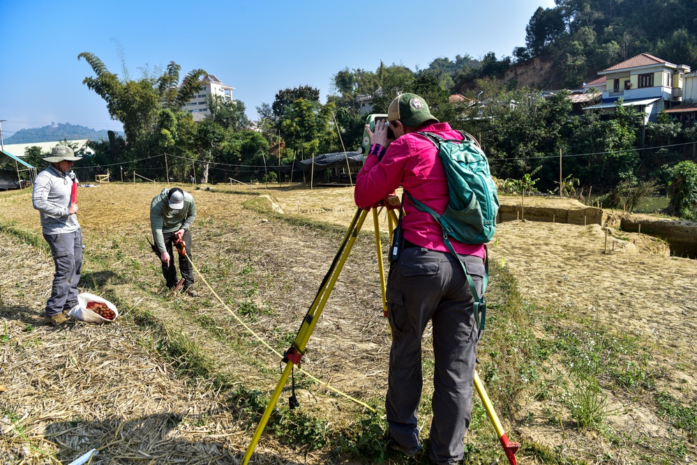 DPAA Personnel Set Up Recovery Site in Laos