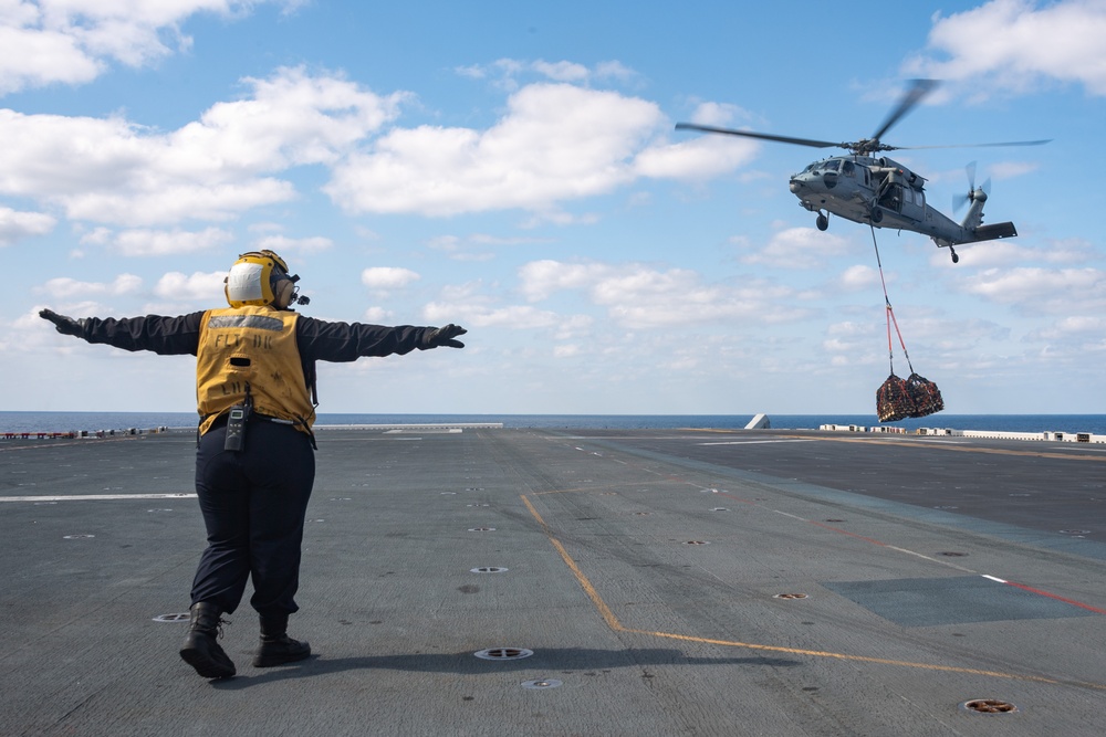 VERTREP aboard USS America (LHA 6)