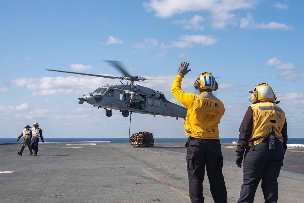 VERTREP aboard USS America (LHA 6)