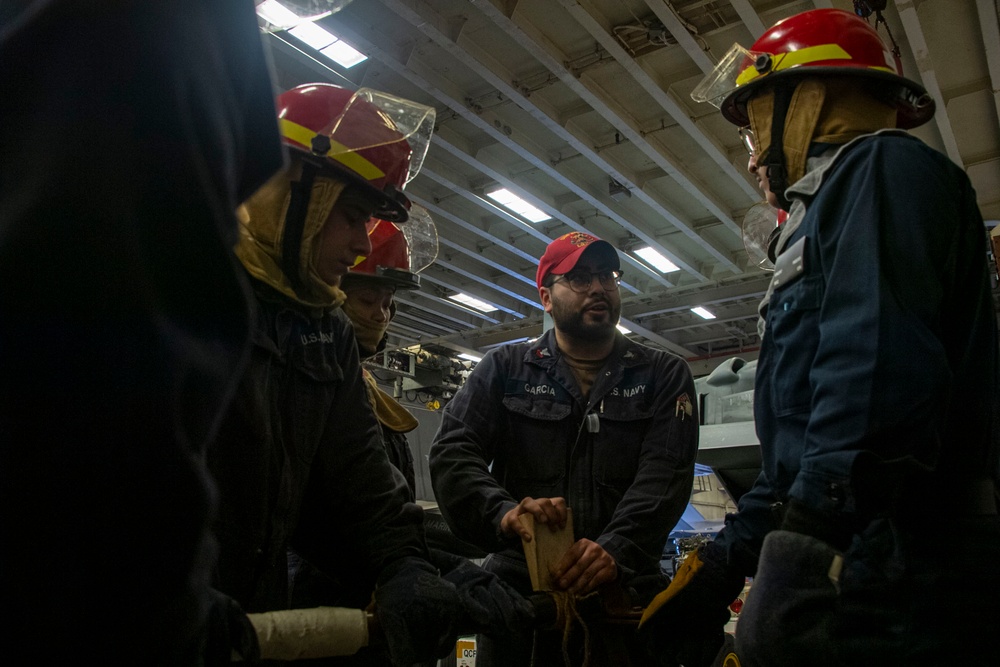 Flying Squad Drill aboard USS America (LHA 6)