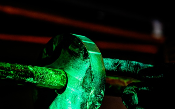 NDI specialists inspect aircraft damages