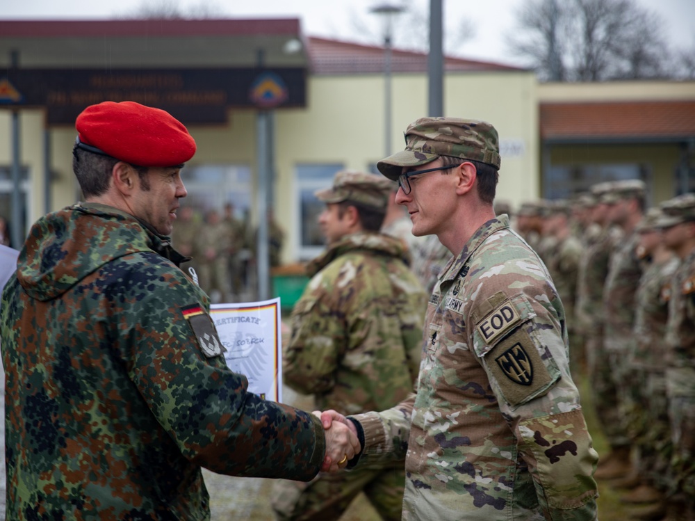 German Schützenschnur awarded to U.S. Soldiers