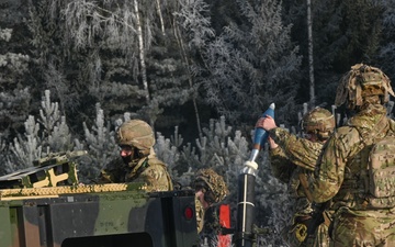 Sky Soldiers Conduct Mortar Training