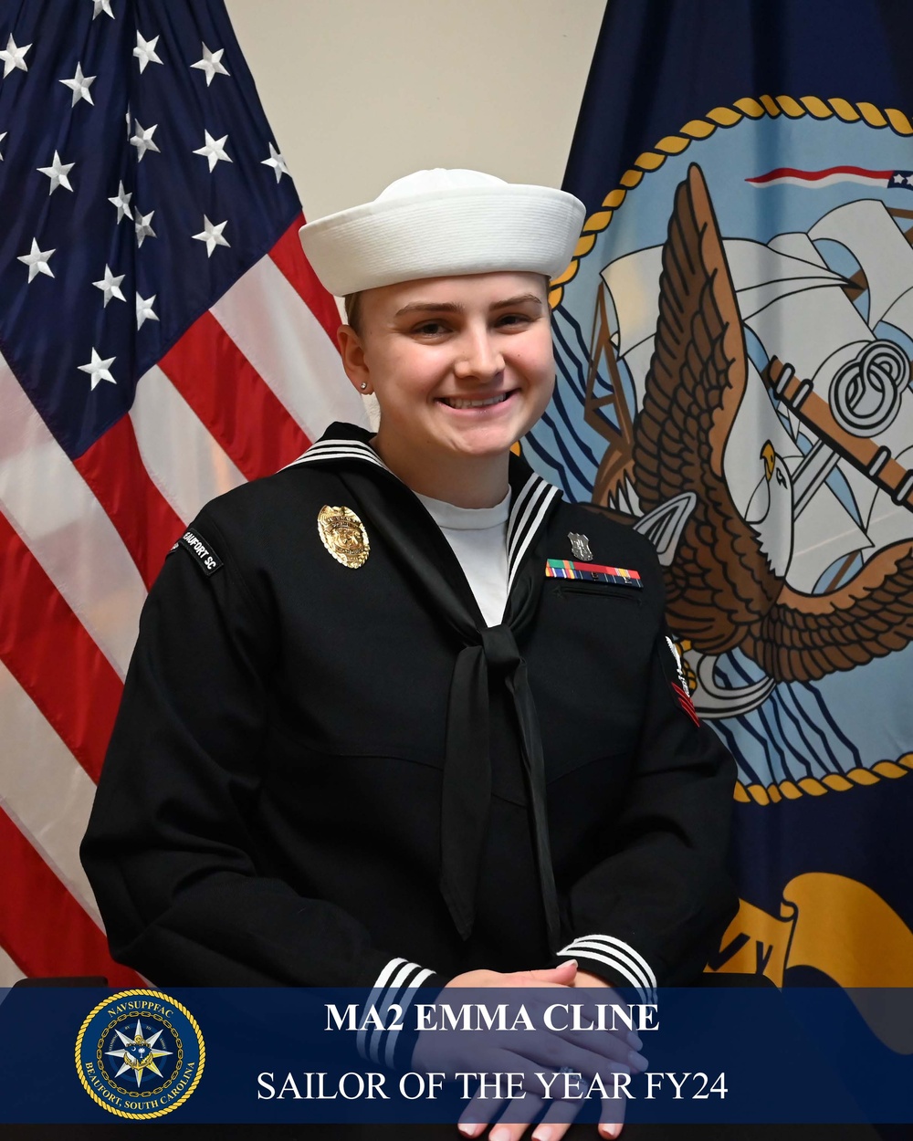 Gridley Native Named 2024 Sailor of the Year at Naval Support Facility Beaufort