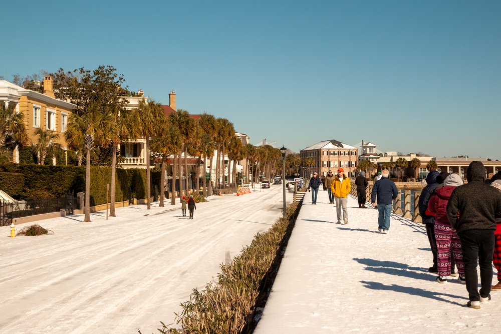 Charleston's First Snow in Seven Years: Rare Winter Storm Blankets the City with 4 Inches of Snow