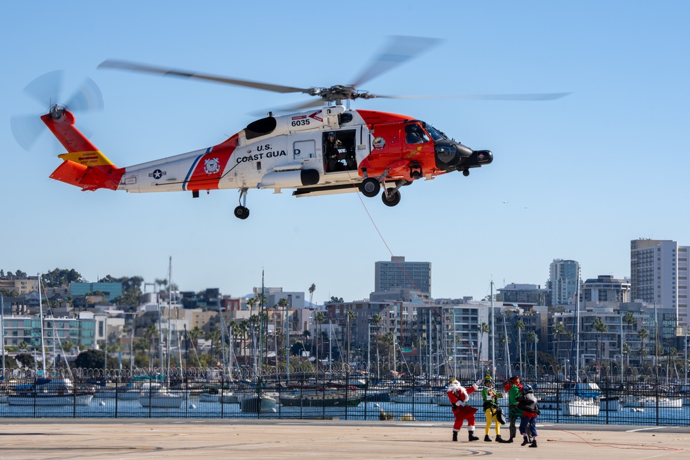 U.S. Coast Guard Sector San Diego hosts Santa Fly Over event