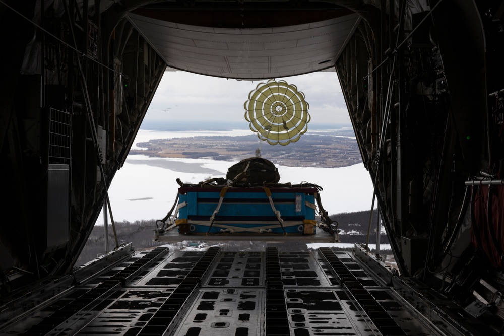 U.S. Marines with VMGR-252 participate in cold-weather training alongside the Royal Canadian Air Force