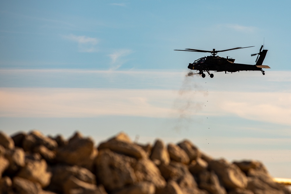 1st Cavalry Division Conducts Combined Arms Live Fire Exercise