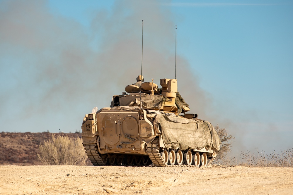 1st Cavalry Division Conducts Combined Arms Live Fire Exercise