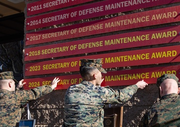 1st Maint. Bn, 1st MLG awarded Secretary of Defense Award for Maintenance Excellence and Field-Level Maintenance