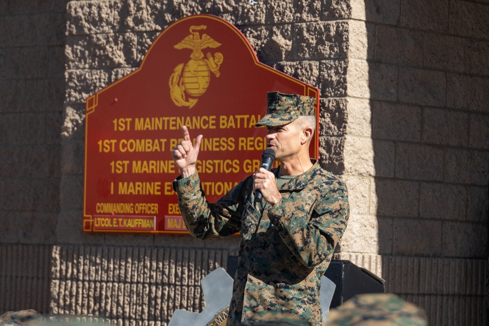 1st Maint. Bn, 1st MLG awarded Secretary of Defense Award for Maintenance Excellence and Field-Level Maintenance