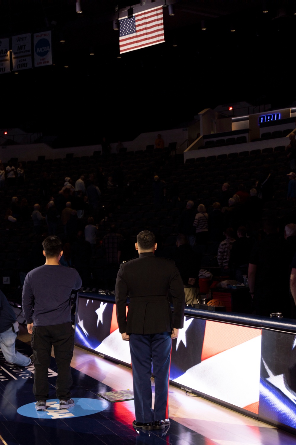 Marines at Oral Roberts University Basketball Game