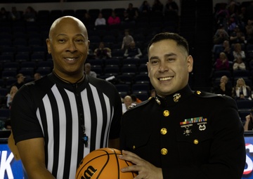 Marines at Oral Roberts University Basketball Game