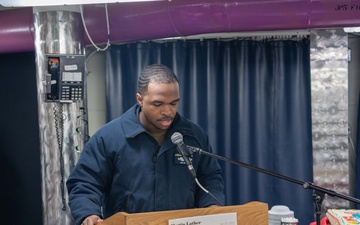 USS Ronald Reagan (CVN 76) Sailors celebrate Martin Luther King Jr. Day