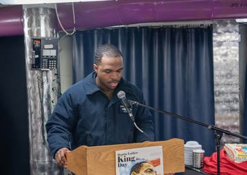 USS Ronald Reagan (CVN 76) Sailors celebrate Martin Luther King Jr. Day