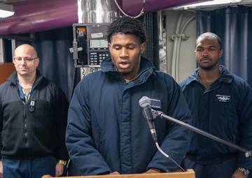 USS Ronald Reagan (CVN 76) Sailors celebrate Martin Luther King Jr. Day