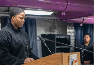 USS Ronald Reagan (CVN 76) Sailors celebrate Martin Luther King Jr. Day