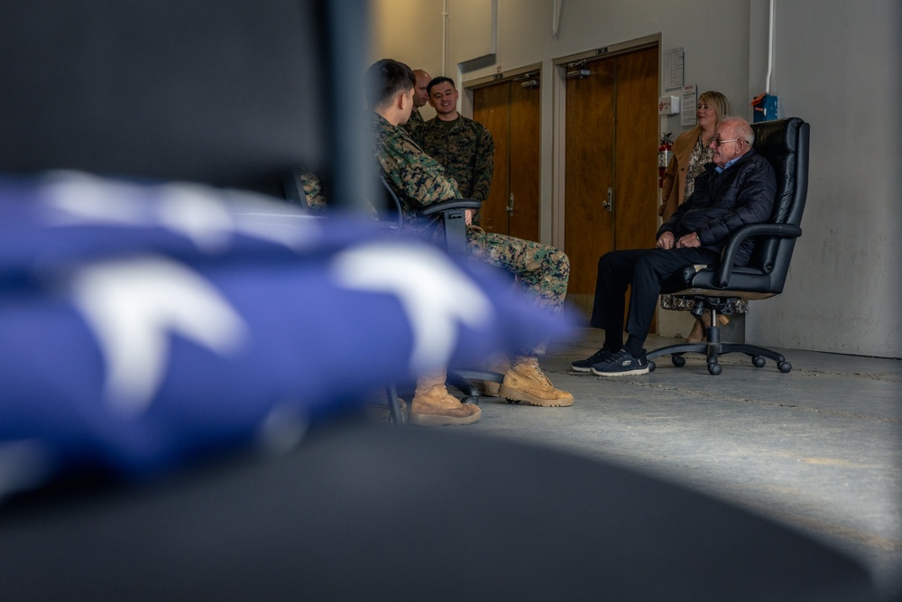 Robert M. Patterson Medal of Honor Recipient Visits Quantico Marines