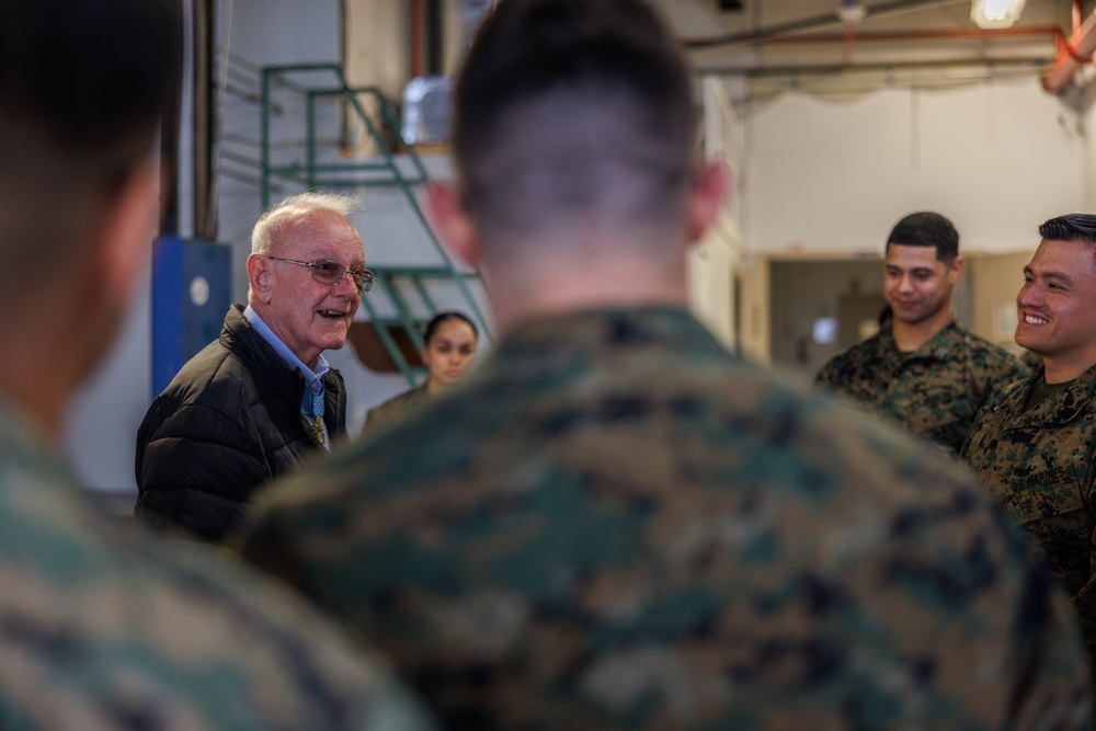 Robert M. Patterson Medal of Honor Recipient Visits Quantico Marines