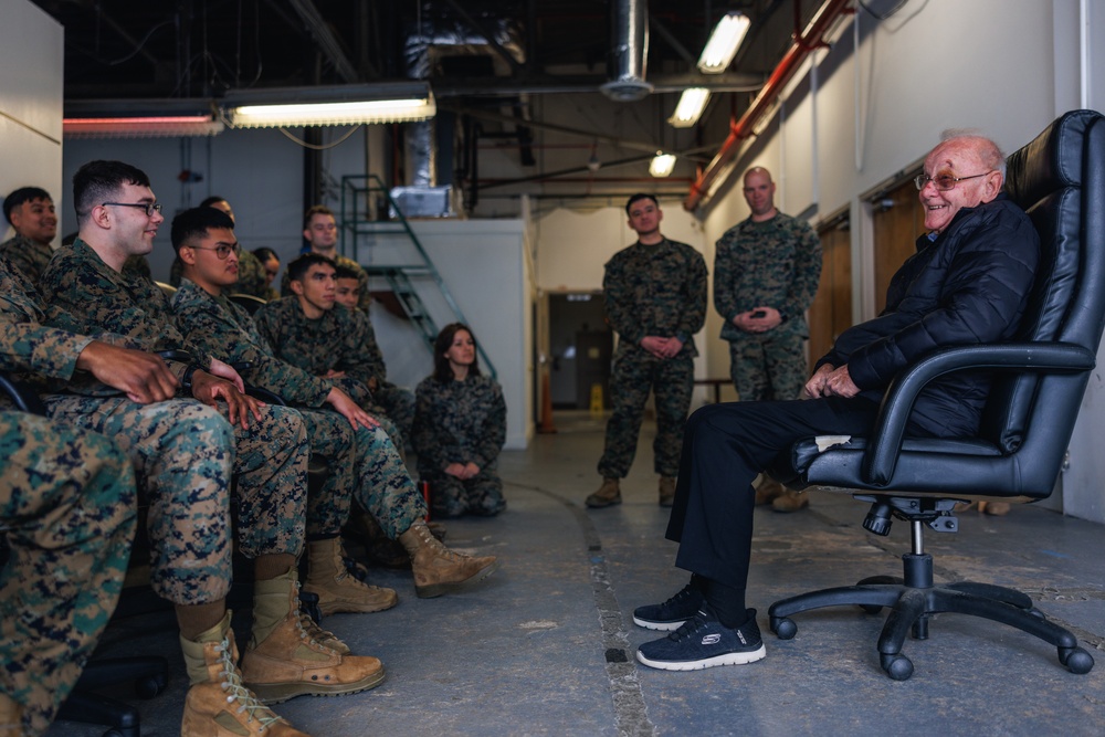 Robert M. Patterson Medal of Honor Recipient Visits Quantico Marines