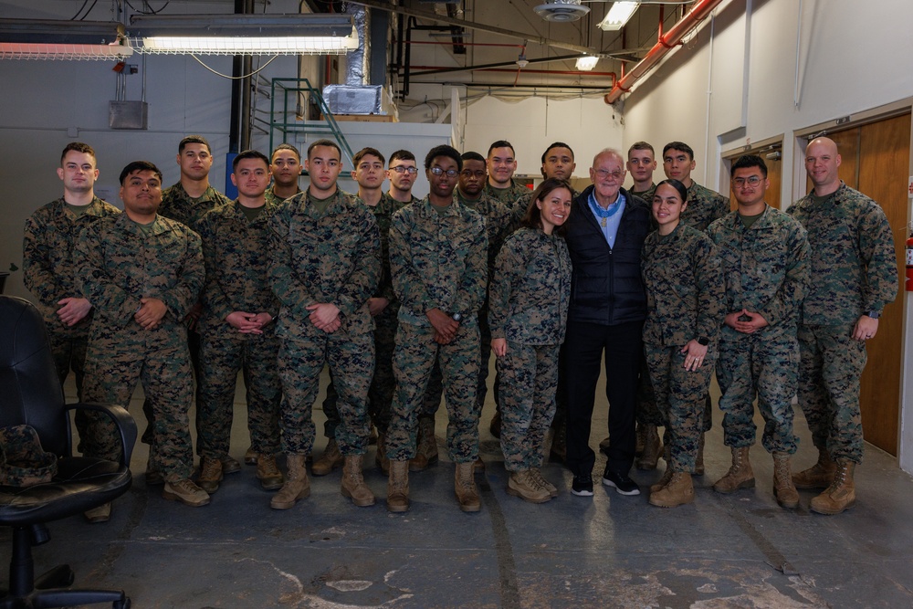 Robert M. Patterson Medal of Honor Recipient Visits Quantico Marines