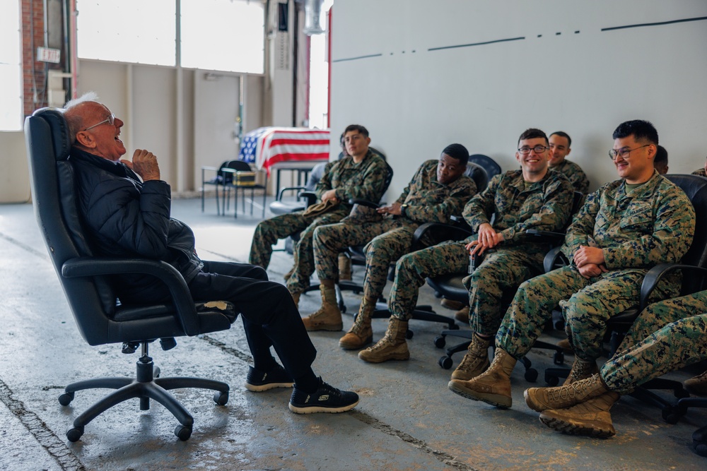 Robert M. Patterson Medal of Honor Recipient Visits Quantico Marines