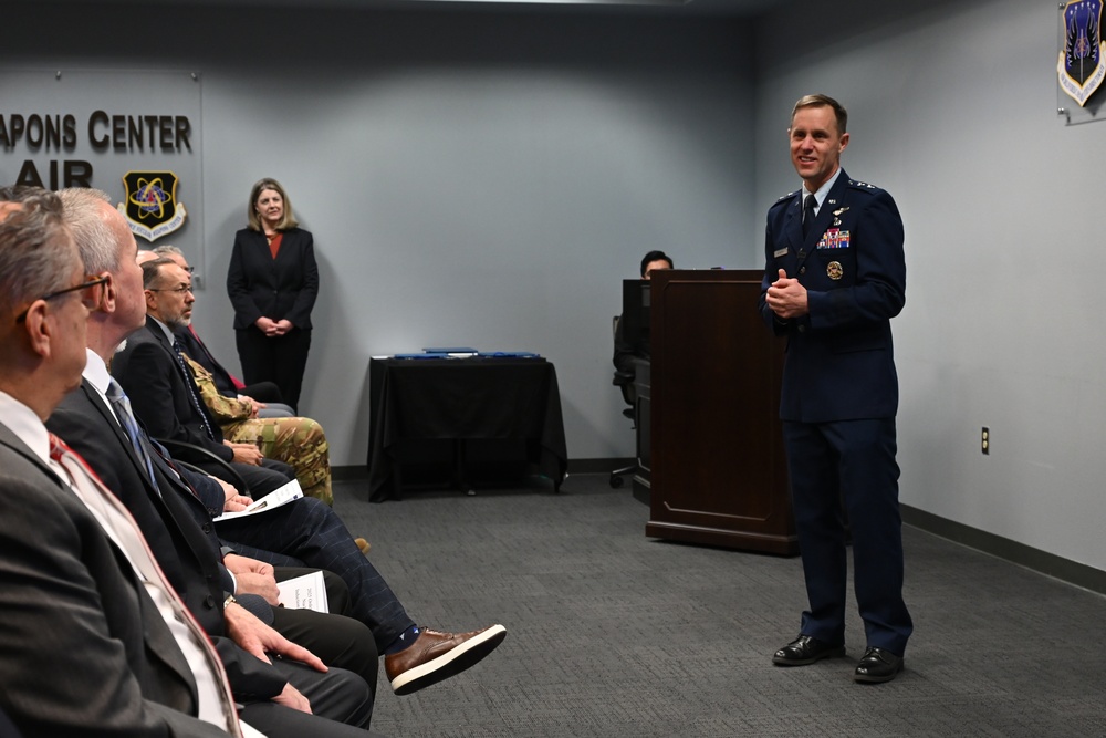 Maj. Gen. John Newberry Addresses Attendees at the Order of the Nucleus Ceremony