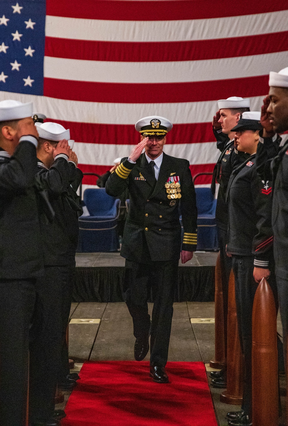 USS New York Change Of Command And Retirement Ceremony