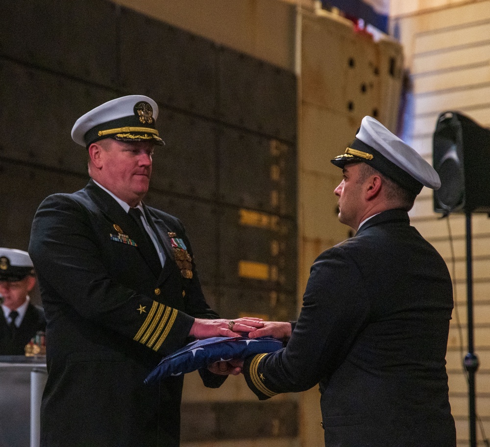 USS New York Change Of Command And Retirement Ceremony