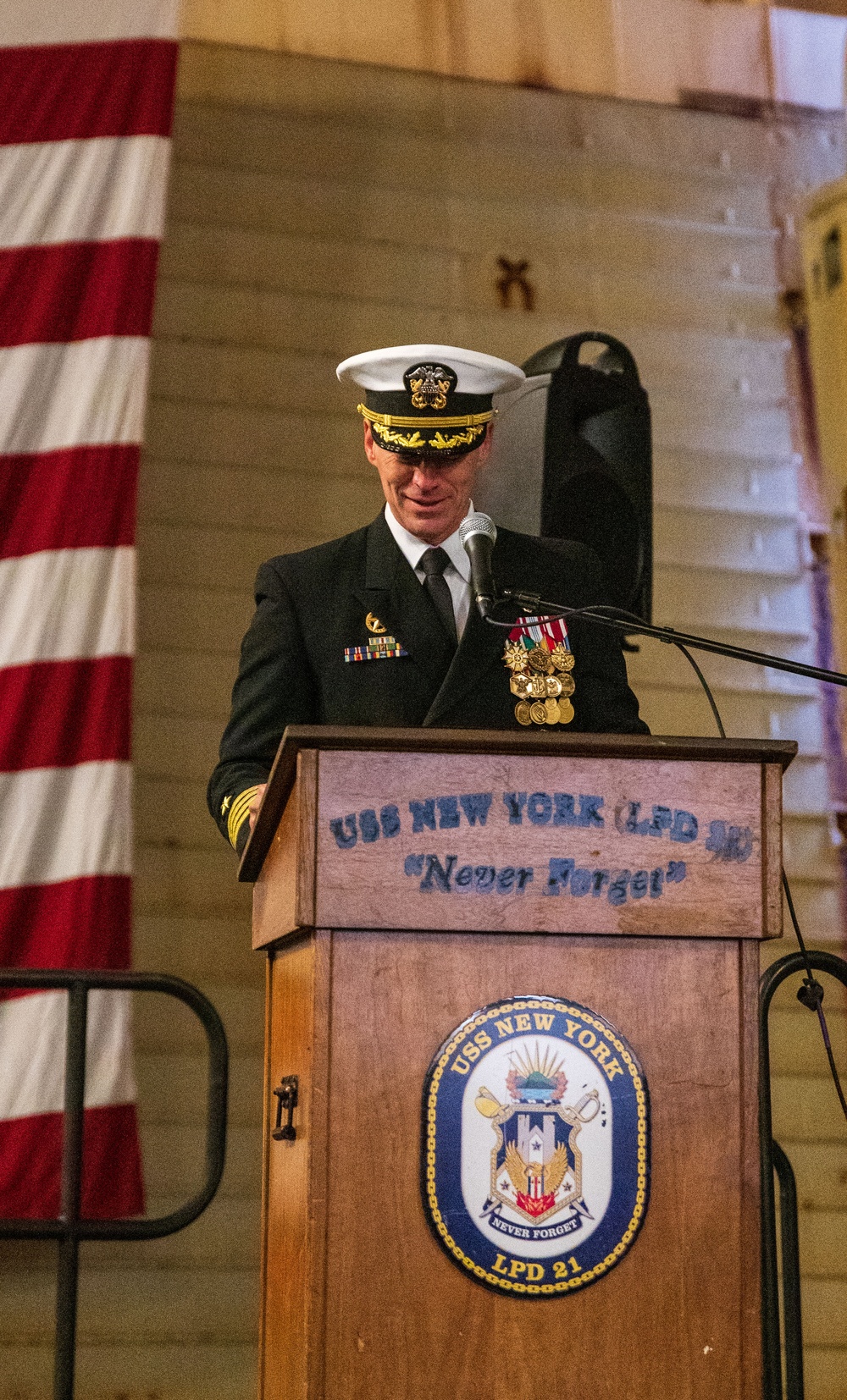 USS New York Change Of Command And Retirement Ceremony