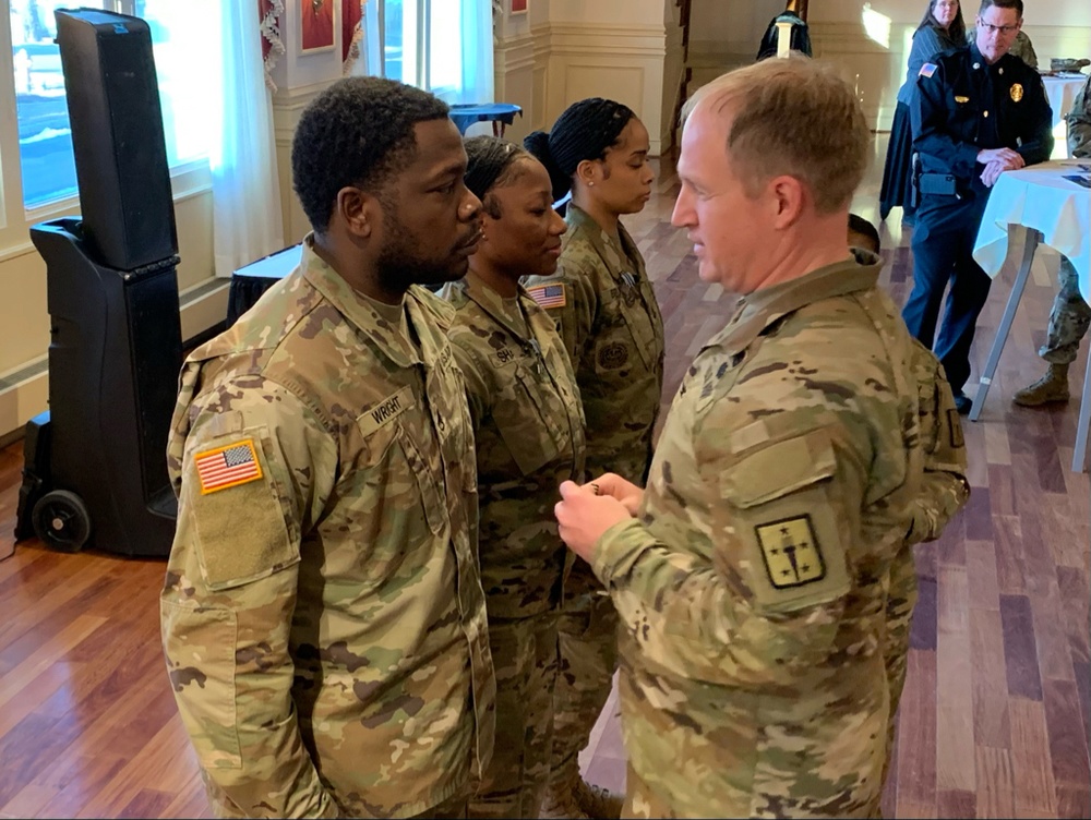 Six Soldiers awarded during Community Leaders Information Forum