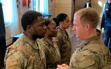 Six Soldiers awarded during Community Leaders Information Forum