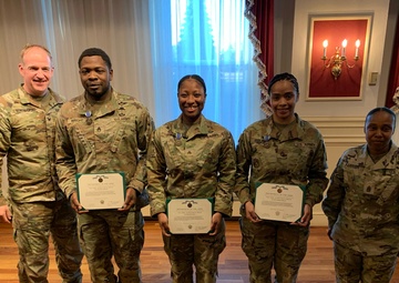 Six Soldiers awarded during Community Leaders Information Forum