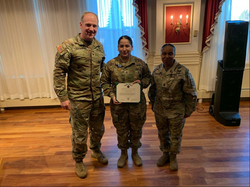 Six Soldiers awarded during Community Leaders Information Forum